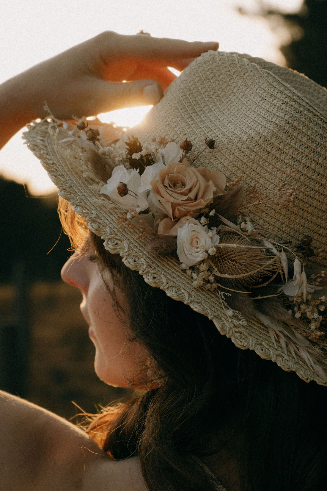 Chapeau fleuri – Mocktail Golden Hour