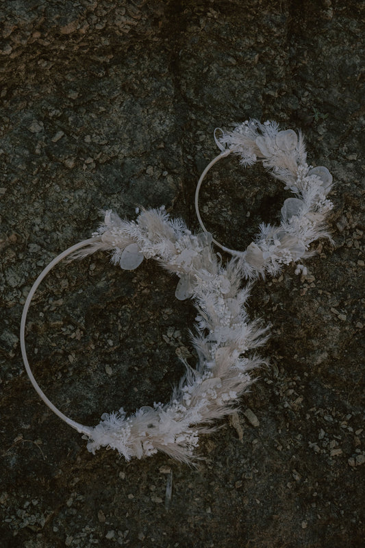 Couronne Fleurs séchées "Brume" – Latte Brume